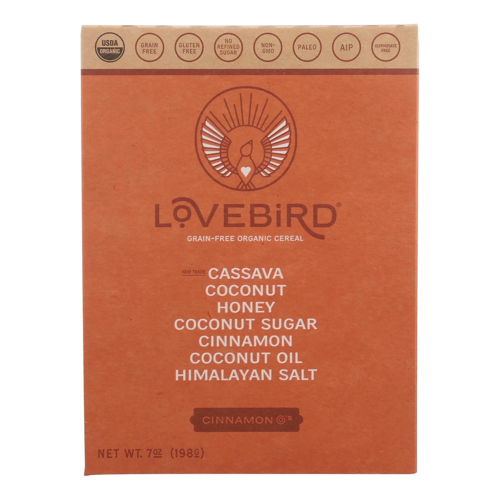 LOVEBIRD - Cinnamon Lovebird Cereal - 7 oz, Case of 6