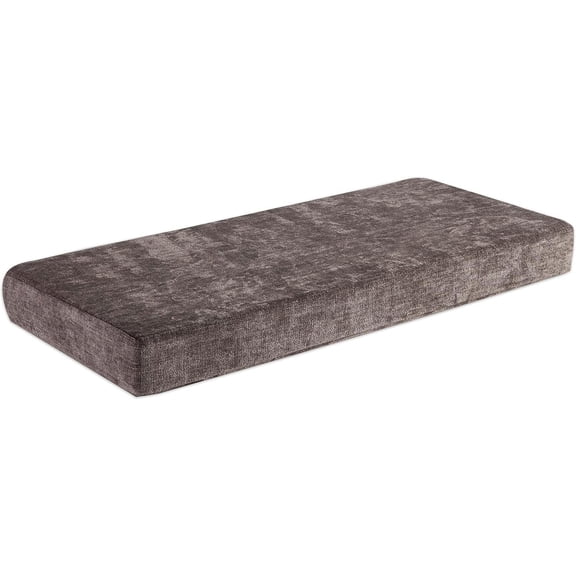 Loveboat Bench Cushion 54x16 Inch Soft Non-Slip Furniture Cushions for Bench Couch Swing Setee with Ties, Brown