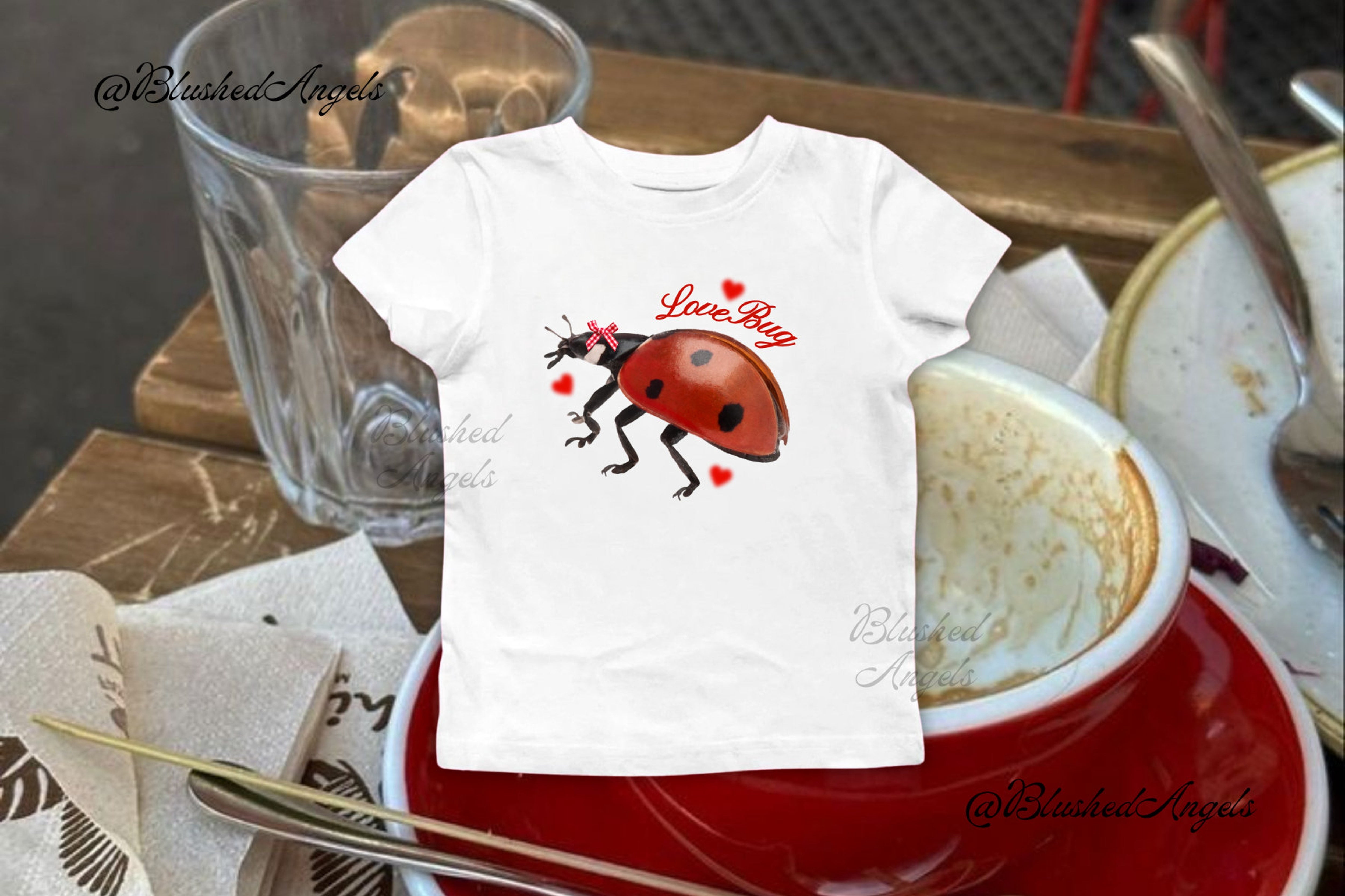 Ring Ribbon Top Lovebug Red Gingham Ribbon Bow Ladybug Coquette Baby Tee | Y2k Graphic ...