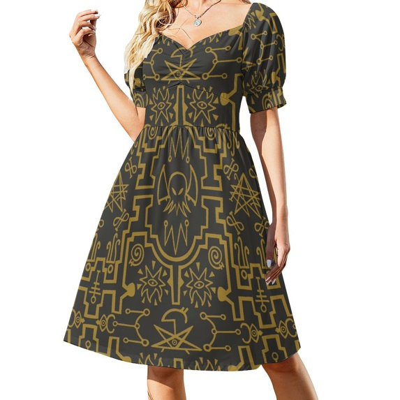 Lovecraftian pattern Sleeveless Dress luxury woman evening dress summer dress woman 2024 trendy women summer