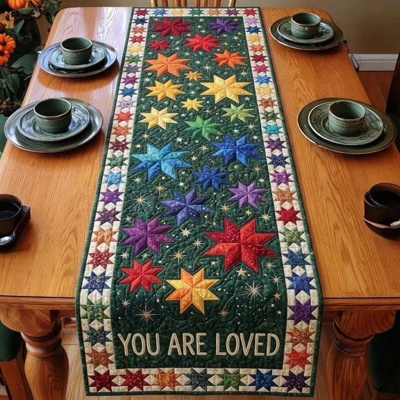 Loved Always Quilted Table Runner