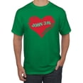thumbnail image 1 of Loved John 3:16 Bible Verse Christian Inspirational/Christian Men's Graphic T-Shirt, Kelly, Small, 1 of 3