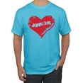 thumbnail image 1 of Loved John 3:16 Bible Verse Christian Inspirational/Christian Men's Graphic T-Shirt, Light Turquoise, Small, 1 of 3