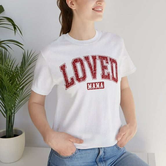 Loved Mama T-shirt, Mom T-shirt, Retro Birthday Mom T-shirt, Mom Gifts