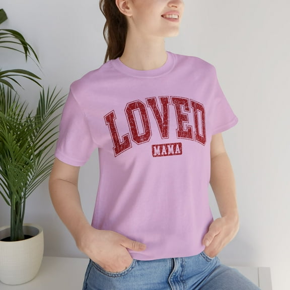 Loved Mama T-shirt, Mom T-shirt, Retro Birthday Mom T-shirt, Mom Gifts