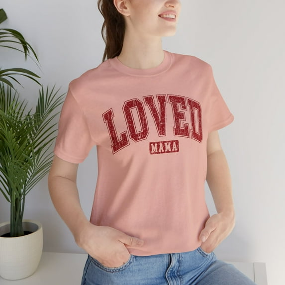 Loved Mama T-shirt, Mom T-shirt, Retro Birthday Mom T-shirt, Mom Gifts