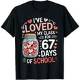 thumbnail image 1 of Loved My Class for 67 Days of School Valentine's Day Teacher T-Shirt Shirts, 1 of 3