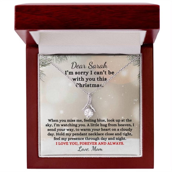 Loved One In Heaven Poem Custom Name Alluring Beauty Pendant Necklace Remembrance Keepsake
