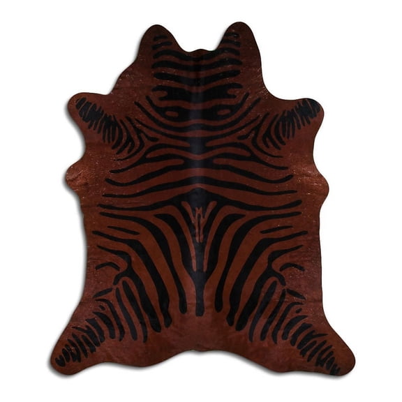 Loved-up PRINTED cowhide rugs for sale ZEBRA ON CAMEL rug