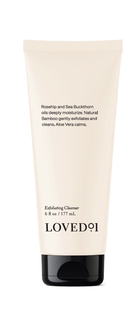 Loved01 by John Legend Exfoliating Cleanser with Sea Buckthorn Oil and Aloe Vera, for All Skin 6 oz