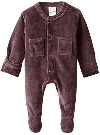 Ribbed Pocket Eggplant Footie Ribbed Pocket Eggplant Footie