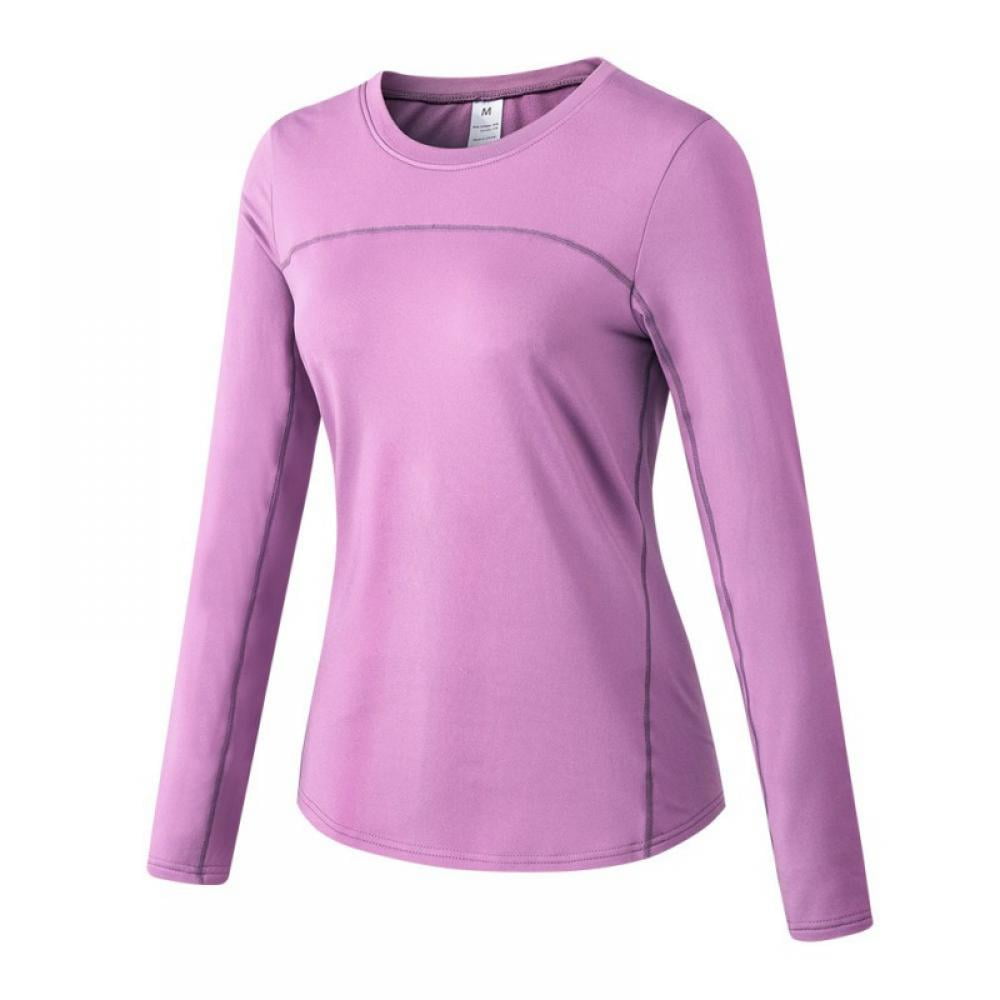Lovegab Women's Sports Compression Shirt, Cool Dry Fit Long Sleeve ...