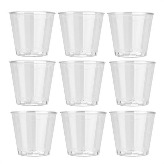 Lovehome Clear Disposable Party Shot Glasses Jelly Cups Tumblers Birthday 30PCS