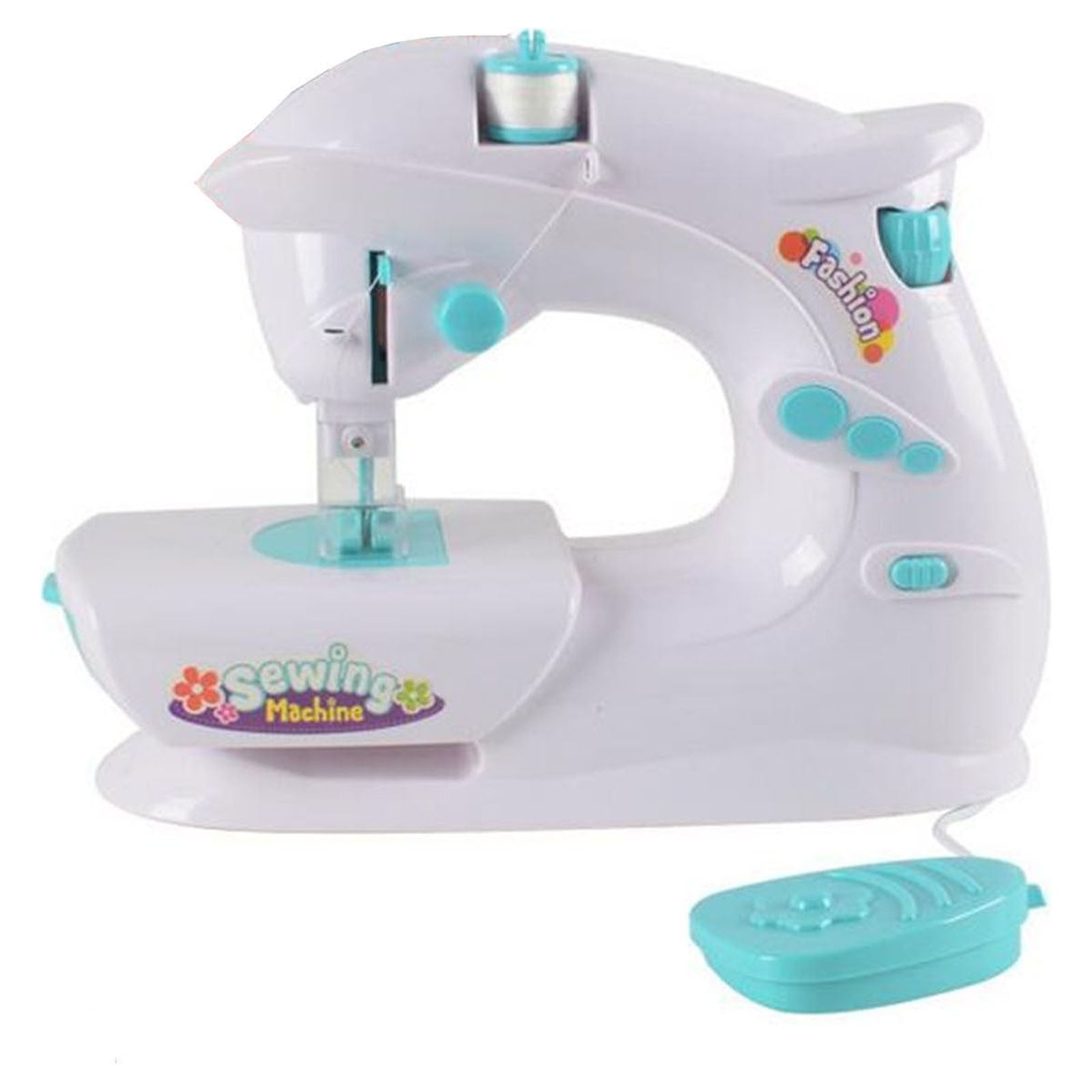 Electric Light Sewing Machine Small Appliances Toys Sew Intelligence Activities Toy for Girls Kids, Size: Pink,One Size