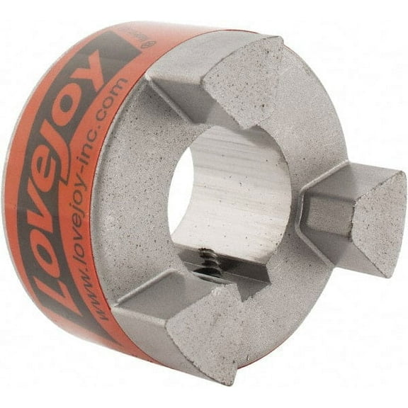 Lovejoy 1" Max Bore Diam, 1/4" x 1/8" Keyway Width x Depth, Flexible Coupling Hub 2.11" OD, 2-1/2" OAL, Sintered Iron, Order 2 Hubs & 1 Spider for Complete Coupling