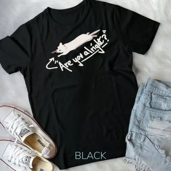 Lovejoy Are You Alright Lazy Cat Unisex T-Shirt Unisex S-5XL Hot Trending Shirt, Vintage Birthday Gift