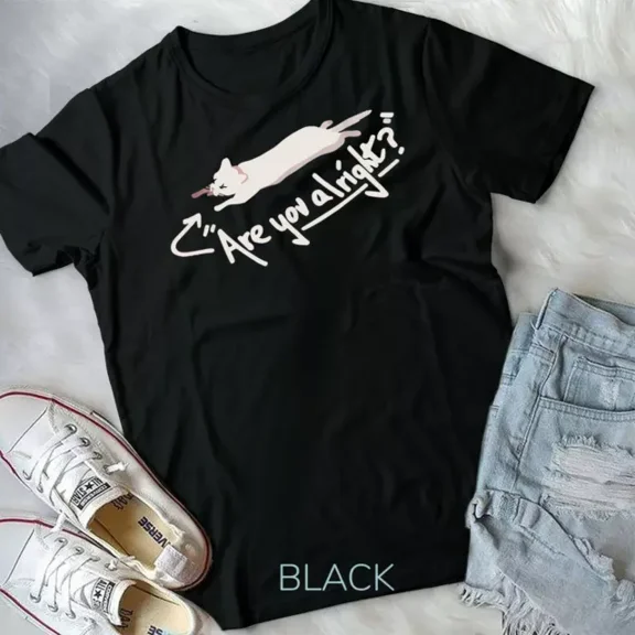 Lovejoy Are You Alright Lazy Cat Unisex T-Shirt Unisex S-5XL Hot Trending Shirt, Vintage Birthday Gift
