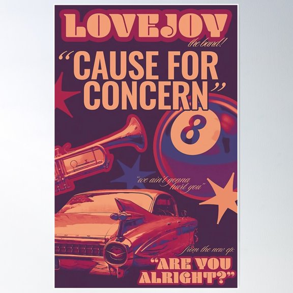 Lovejoy Poster Wall Art, Modern Wall Decor For Living Room Bedroom, 24x36 UNFRAMED