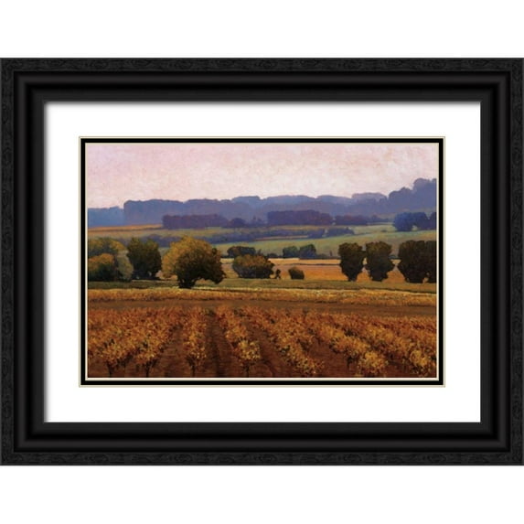 Lovelace, Kent 18x13 Black Ornate Wood Framed with Double Matting Museum Art Print Titled - Terroir
