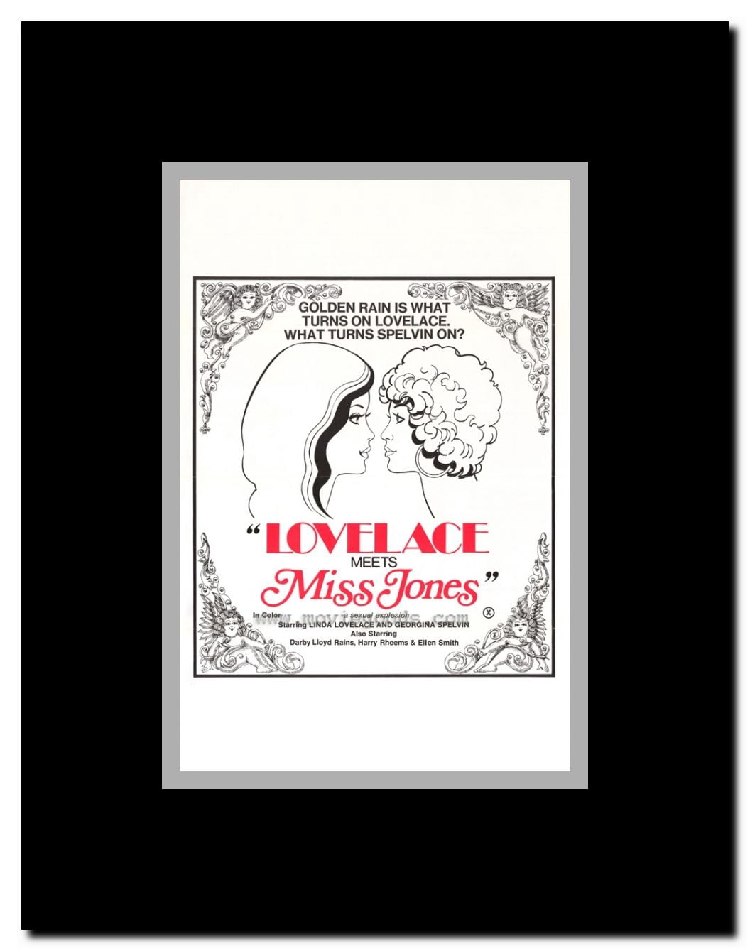 Lovelace Meets Miss Jones Framed Movie Poster