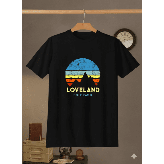 Loveland Colorado Scenic City Souvenir Local Pride Graphic Unisex T- V41515 up to size 5XL