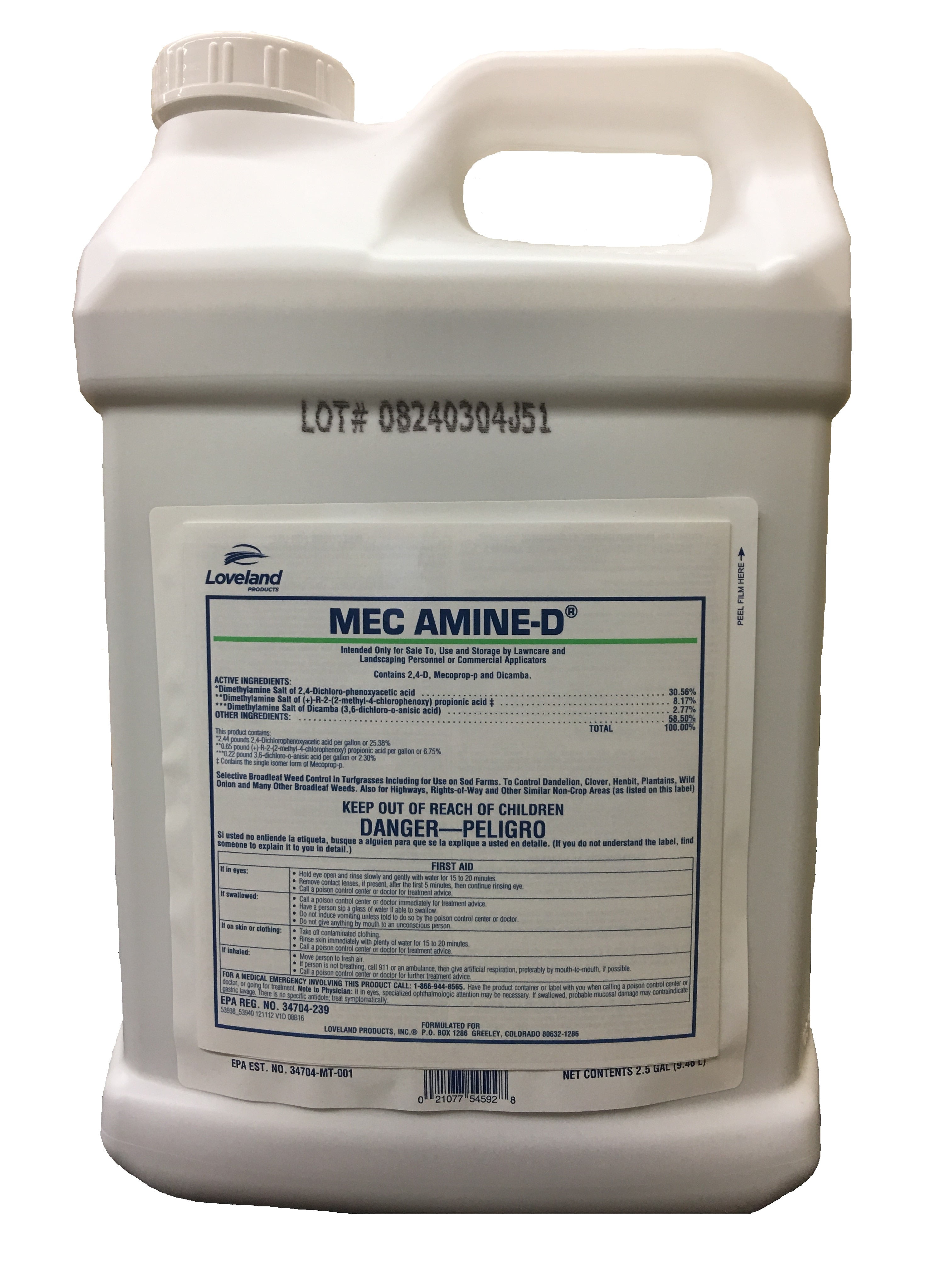 Loveland MEC Amine-D Broadleaf Herbicide, 2.5 gal, 3-Way