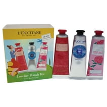 Lovelier Hands Kit by LOccitane for Unisex - 6 Pc Kit 2 x 1oz Roses Et Reines Hand & Nail Creams, 2 x 1oz Pivoine Flora Hand Creams , 2 x 1oz Shea Butter Hand Creams