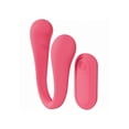 thumbnail image 1 of Loveline FlexEase Bend Vibe 10 Function Dual Ended G-Spot Vibrator with Remote Control, Pink, 1 of 4