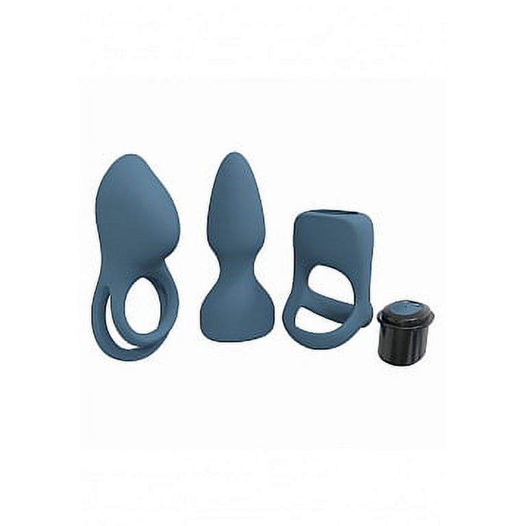 Loveline Pleasure Kit Bullet Vibrator Set with Interchangeable Sleeves,  Blue Grey - Walmart.com