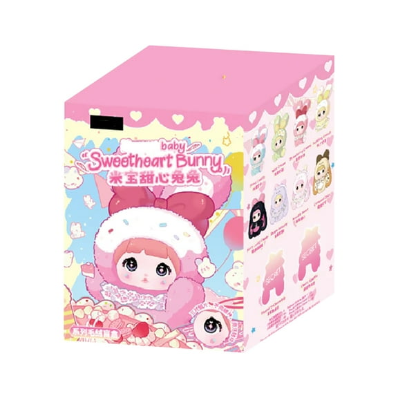 Loveliness Never Ends Series Nommi Sweetheart Bunny Plush Dolls,9 Regular 1 Hidden Edition Blind Box Toys Fully Random Delivery,Cotton Plush Soft Stuffed 7-12Cm Size Great Gift