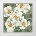 thumbnail image 1 of Lovell, Kathrine 12x12 White Modern Wood Framed Museum Art Print Titled - White Flowers I Dark, 1 of 4