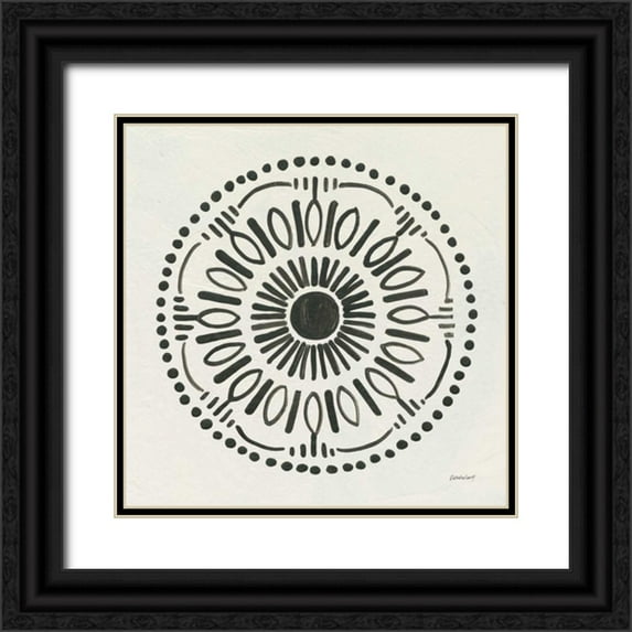 Lovell, Kathrine 15x15 Black Ornate Wood Framed with Double Matting Museum Art Print Titled - Kami II