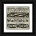 thumbnail image 1 of Lovell, Kathrine 15x15 Black Ornate Wood Framed with Double Matting Museum Art Print Titled - Kuba II Light, 1 of 4