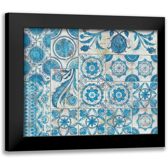 Lovell, Kathrine 18x15 Black Modern Framed Museum Art Print Titled - Istanbul Tiles