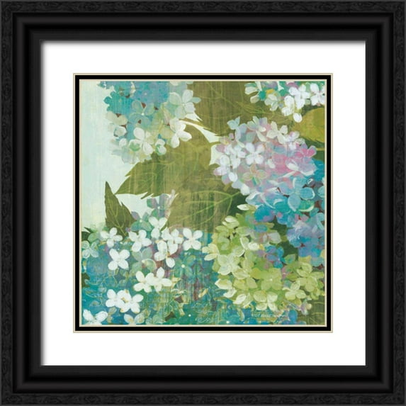Lovell, Kathrine 20x20 Black Ornate Wood Framed with Double Matting Museum Art Print Titled - Grandiflora Bloom II