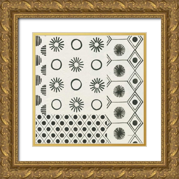 Lovell, Kathrine 20x20 Gold Ornate Wood Framed with Double Matting Museum Art Print Titled - Kami XII