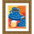 thumbnail image 1 of Lovell, Kathrine 20x24 Gold Ornate Wood Framed with Double Matting Museum Art Print Titled - Two Blue Cups, 1 of 4