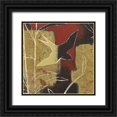 thumbnail image 1 of Lovell, Kathrine 26x26 Black Ornate Wood Framed with Double Matting Museum Art Print Titled - Sun Stems Tile I, 1 of 4