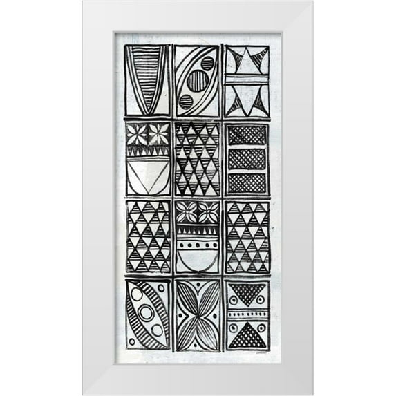 Lovell, Kathrine 9x14 White Modern Wood Framed Museum Art Print Titled - Patterns of the Amazon IV BW