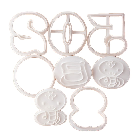 2025 Snake Year Pressable Biscuits Mold Cookie Stamps Pastries Baking Tool Plastic Biscuits Cutter Bakeware Enduring