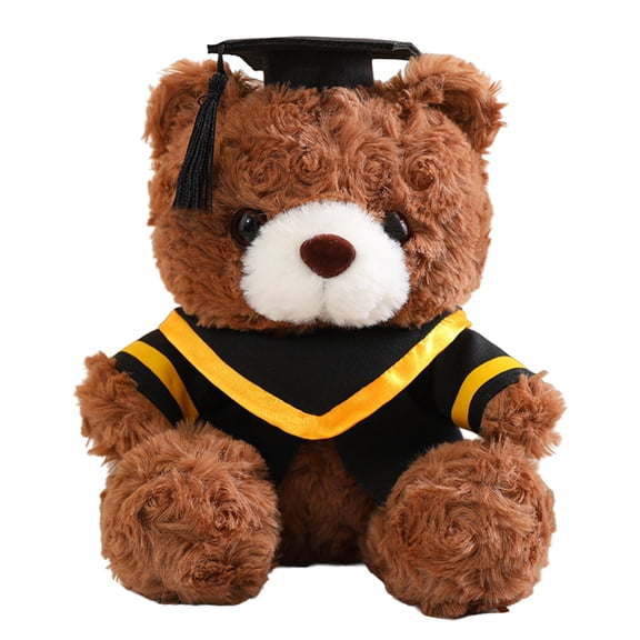 Lovely 23cm Plush Graduate Doctor Bear for Display on Desks or Bedrooms Adding Warmth Graduation Bear Gift