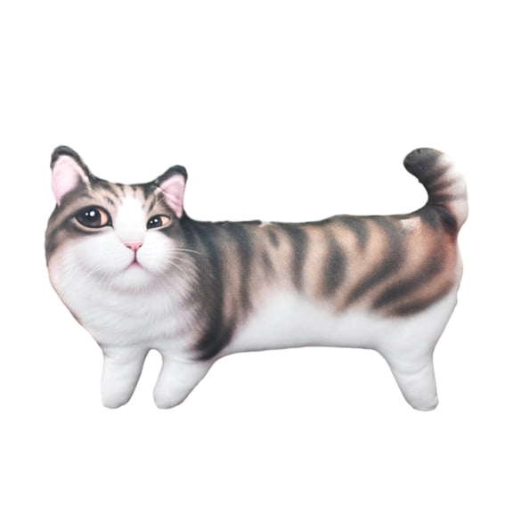Lovely 3D Cat Throw Pillow Funny Animal Cosplay Cushion for Kids and Cat Lovers Home Decor Girls Gift