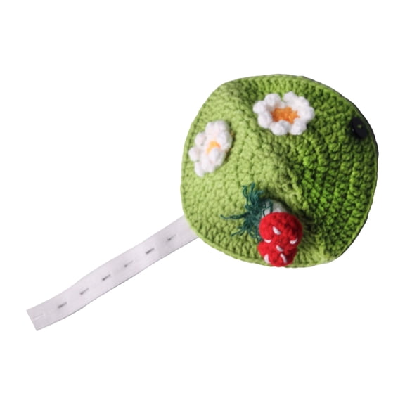Lovely 3D Mushroom and Flower Knitted Sweater for Pet Turtles Soft Comfortable Fabric for Costume Parties