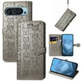 thumbnail image 1 of Lovely Animal Pattern Wallet Flip Case for Google Pixel 8 Pro, PU Leather Magnetic Closure Card Holder Lanyard Kickstand Phone Cover for Google Pixel 8 Pro, Gray, 1 of 10