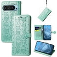 thumbnail image 1 of Lovely Animal Pattern Wallet Flip Case for Google Pixel 9 Pro XL, PU Leather Magnetic Closure Card Holder Lanyard Kickstand Phone Cover for Google Pixel 9 Pro XL, Green, 1 of 10
