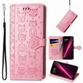 thumbnail image 1 of Lovely Animal Pattern Wallet Flip Case for Samsung Galaxy S25 Edge, PU Leather Magnetic Closure Card Holder Lanyard Kickstand Phone Cover for Samsung Galaxy S25 Edge, Pink, 1 of 5