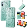 thumbnail image 1 of Lovely Animal Pattern Wallet Flip Case for Samsung Galaxy S25, PU Leather Magnetic Closure Card Holder Lanyard Kickstand Phone Cover for Samsung Galaxy S25, Green, 1 of 10