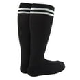 thumbnail image 1 of Lovely Annie 2 Pairs High-Performance Boys Knee High Sports Socks Perfect as Activewear as Soccer Socks, Football Socks & Other Sports Size S Black, 1 of 1