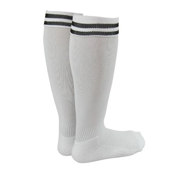 Lovely Annie 2 Pairs High-Performance Boys Knee High Sports Socks Perfect as Activewear as Soccer Socks, Football Socks & Other Sports Size S White