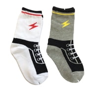 Lovely Annie Baby 2 Pairs Extra Soft Cotton Socks for Sensitive Skin | Moisturizing Crew Socks for Toddlers Daily Use One Size0Y-2Y/15-19cm